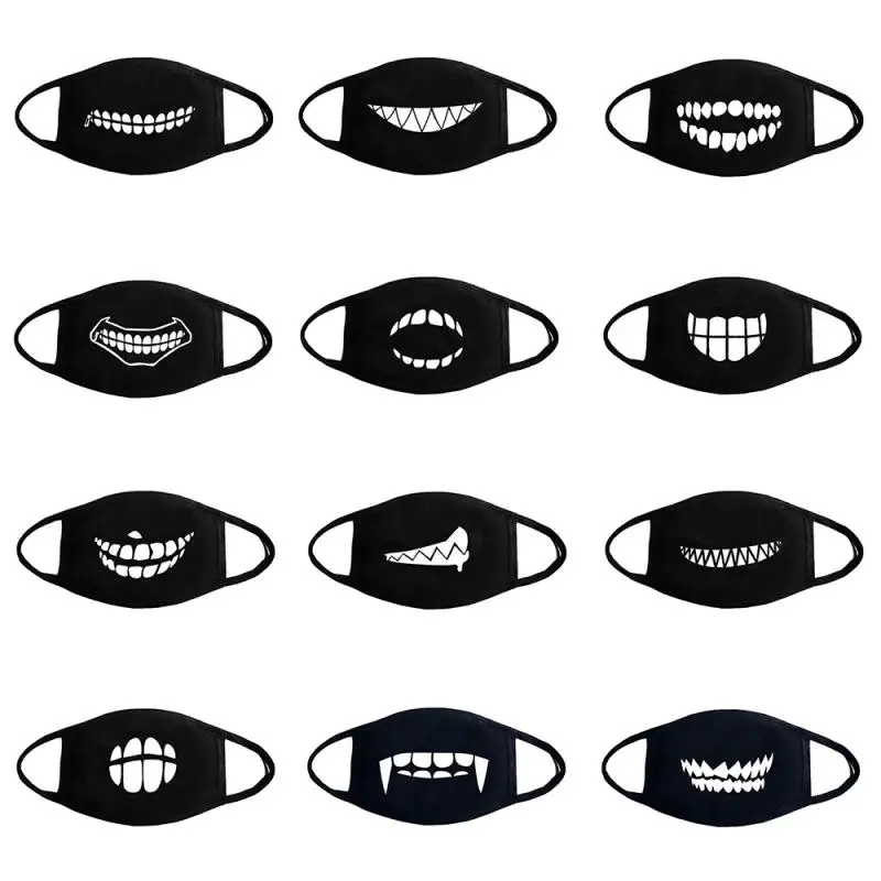 1 шт. поп хлопковая Футболка с изображением маски для взрослых принтом маска