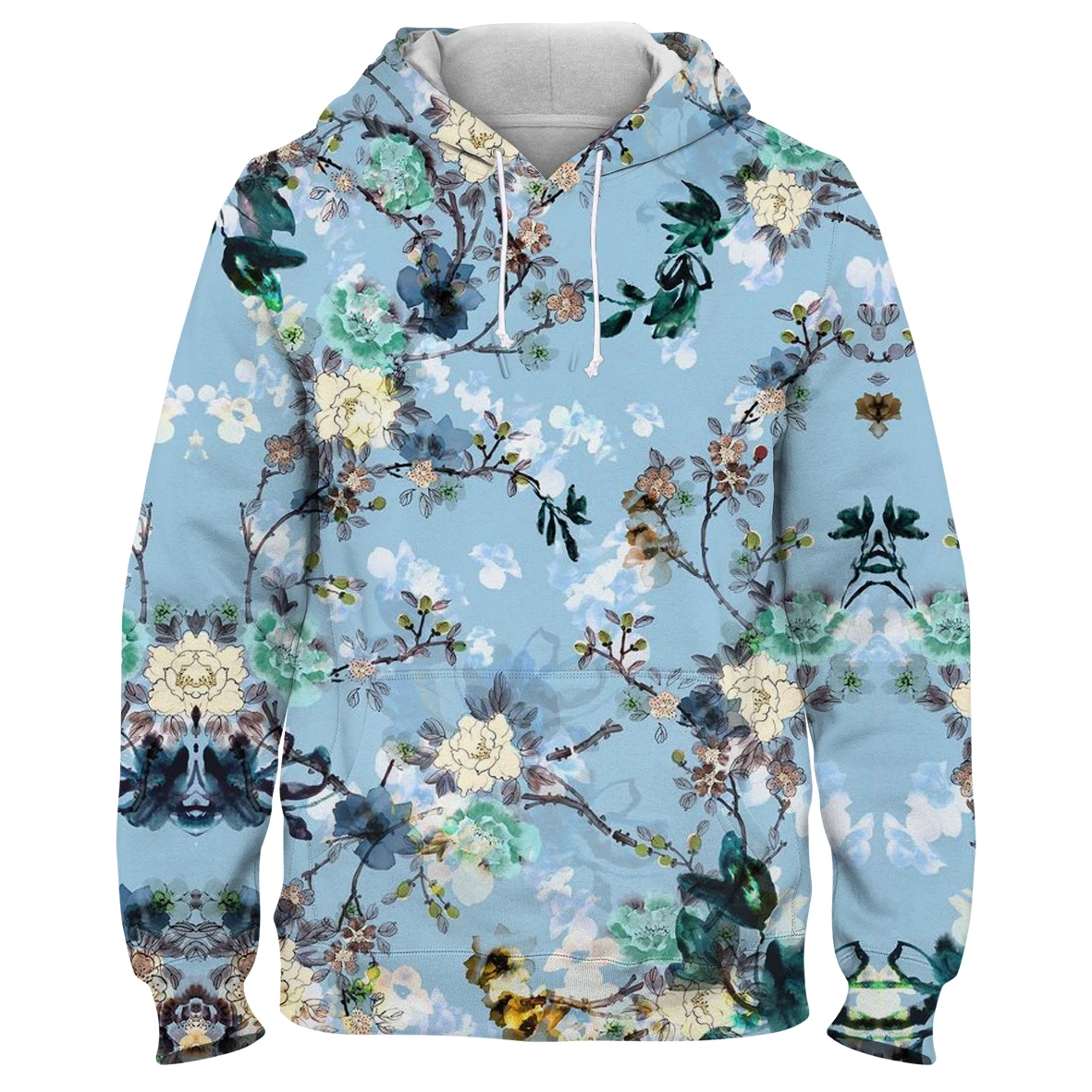 

Women's Flroal Printed Oversized Hoodies 3D Hooded Hoodie for Girl Long Sleeve Pullover Autumn 2021 Y2k Rose Sportswear Hoody