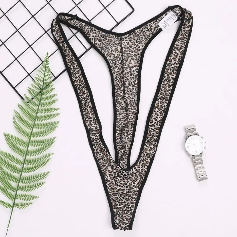 Мужская сексуальная эротическая подвязка нижнее белье сплошной цвет леопард v