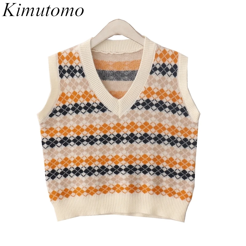 

Жилет женский в шотландскую клетку, с V-образным вырезом