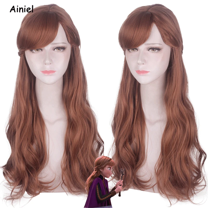 Костюм для косплея Анны платье принцессы жилет рубашка косплей парик ожерелье