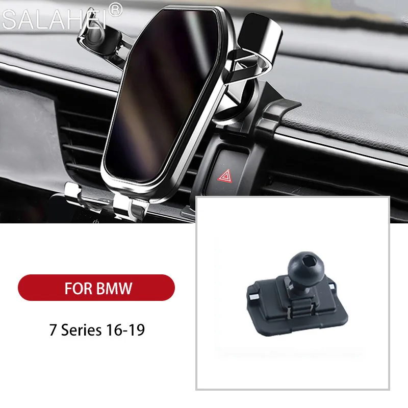 

Luxury Car Mobile Phone Holder For BMW 7 Series 2016 2017 2018 2019 Air Vent Mount Cradle Dashboard Smartphone Bracket GPS Stand