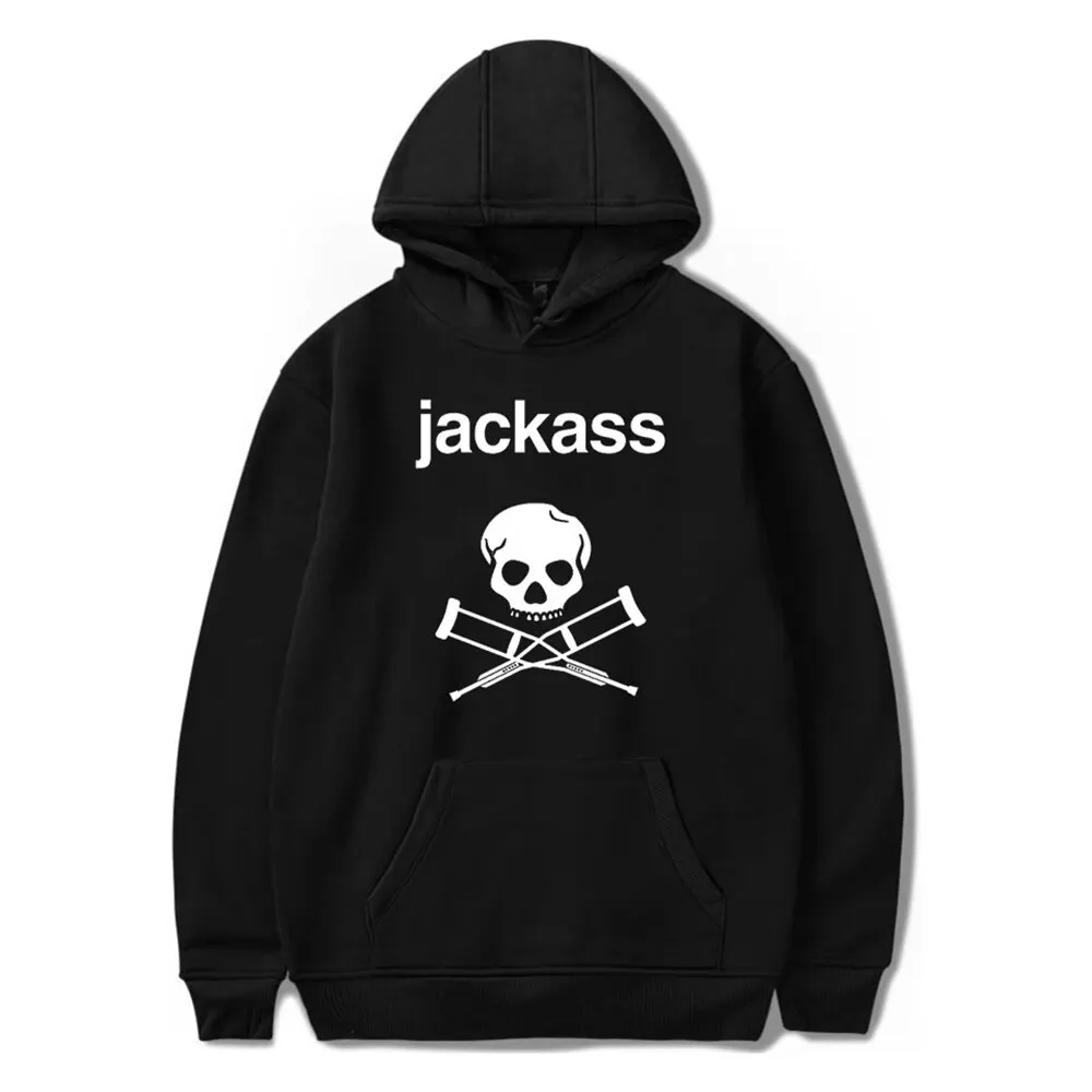 Толстовка с капюшоном и принтом Jackass для мужчин женщин | Мужская одежда