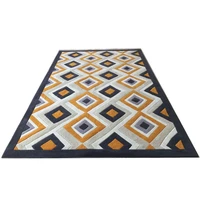 nordic acrylic living room carpets thick modern rug bedroom decor floor carpet sofa coffee rug geometric mat mat home table