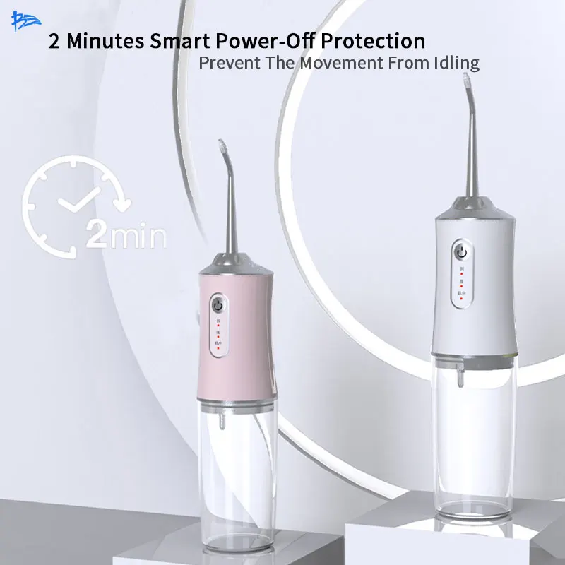 

BangCai 240ml Portable Oral Irrigator Dentist Recommended Wireless Electric Flosser Waterproof USB Rechargeable Tooth Cleaner