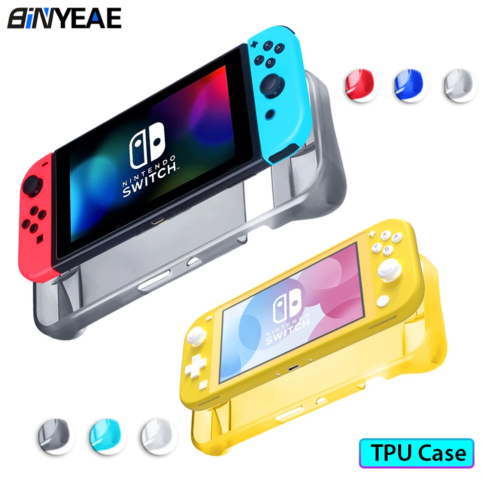 Чехол для nintendo Switch Lite Мягкий силиконовый чехол защитный ТПУ Fundas Coque|Запасные