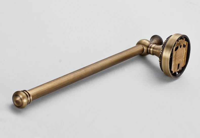 Латунная Европейская стойка для полотенец ванной комнаты 30 см античный короткий