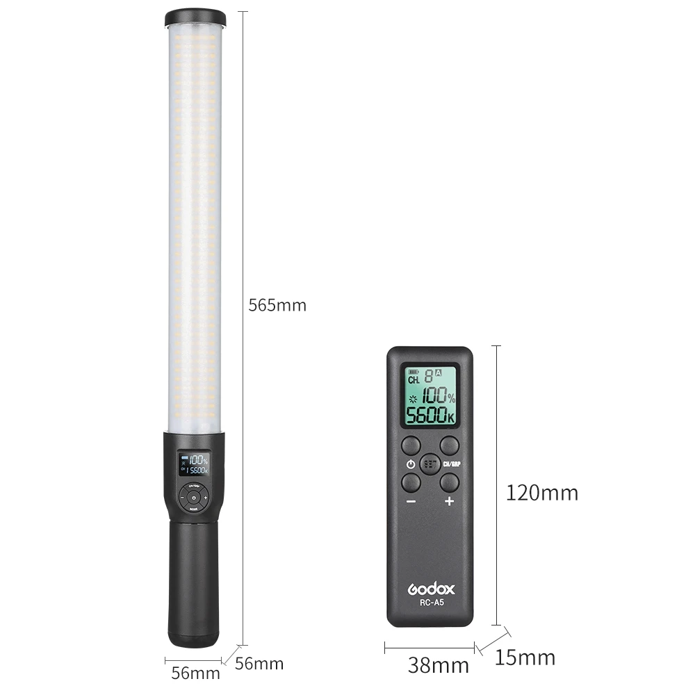 Регулируемая светодиодная лампа Godox LC500 индекс цветопередачи долговечный