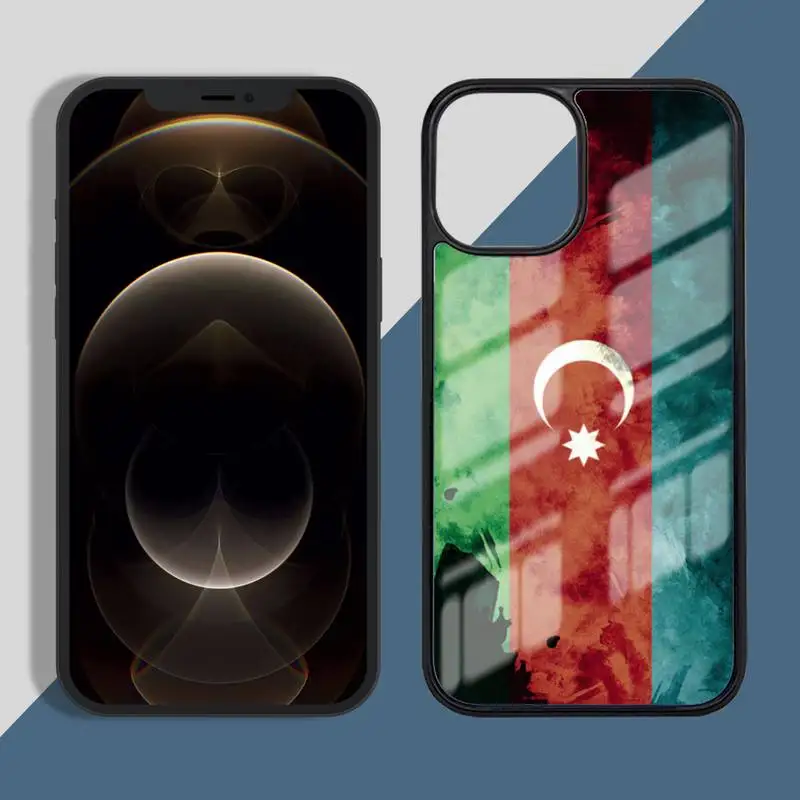 

Azerbaijan buta flag Phone Case TPU+PC For iPhone X XR XS 11 12 mini Pro MAX 7 8 Plus