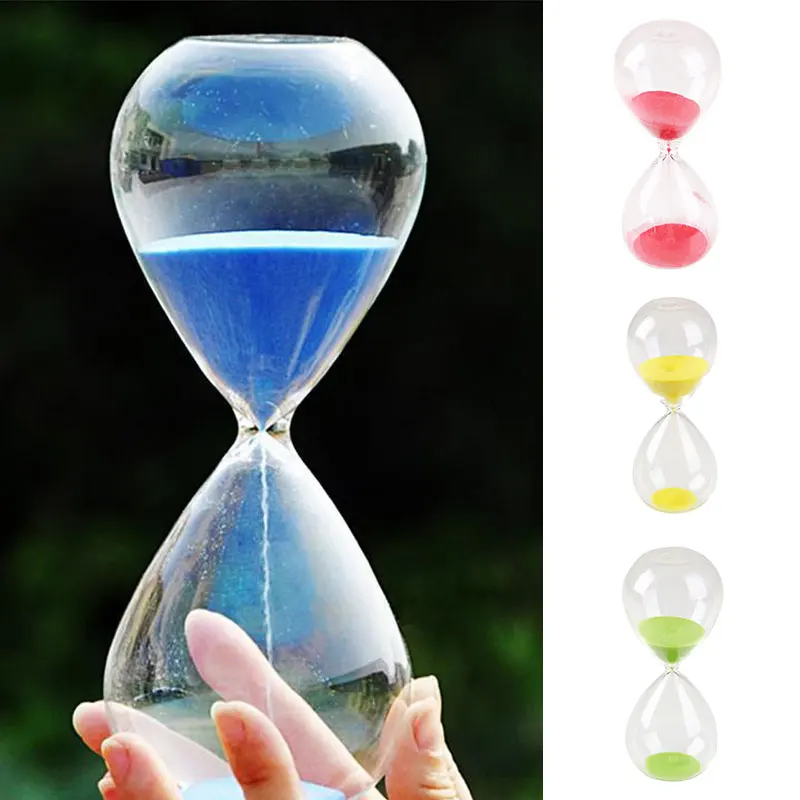 Песочные часы с таймером песочные цветным дизайном для украшения стола подарок