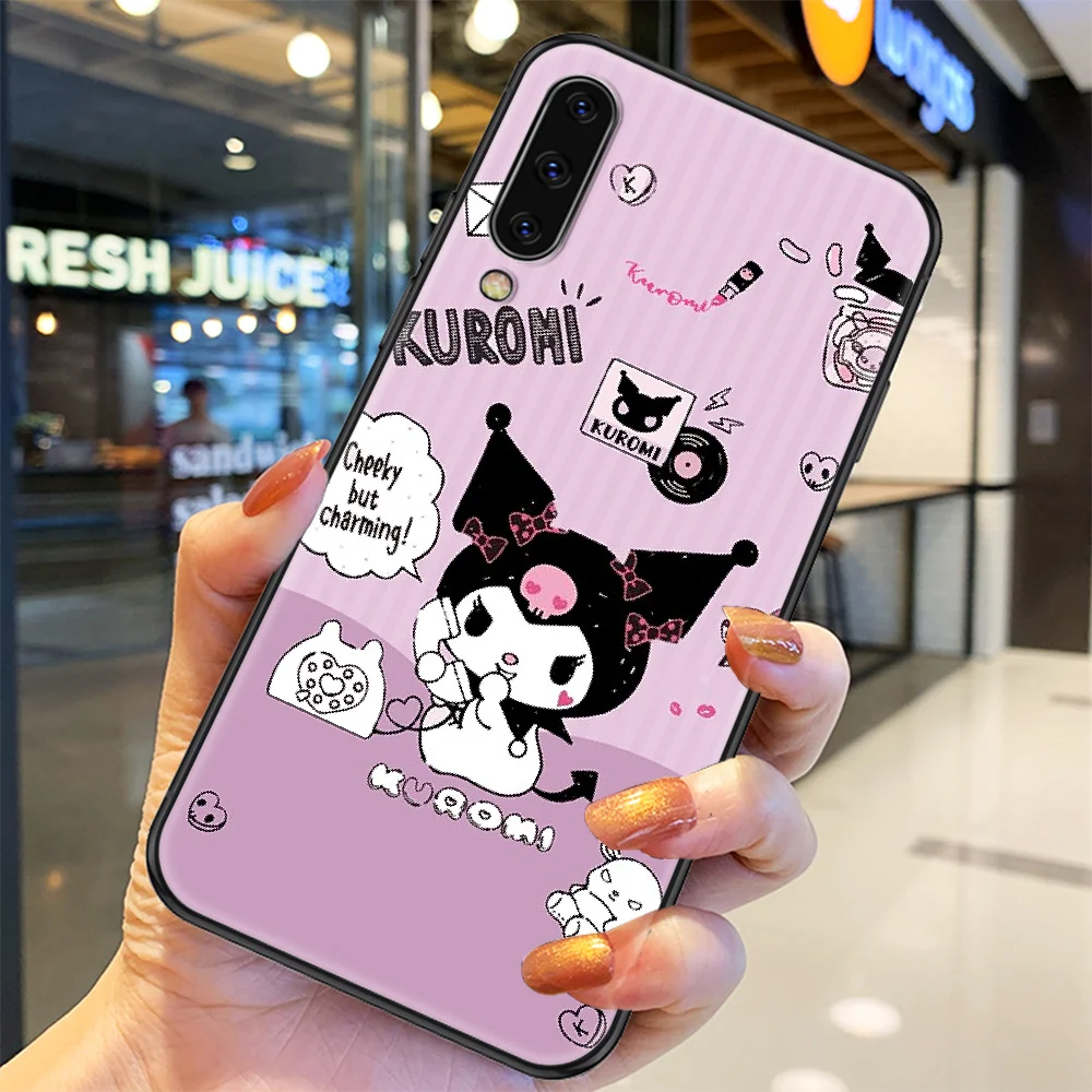 

Cartoon-Kuromis Cute Phone case For Samsung Galaxy A 3 5 7 8 10 20 21 30 40 50 51 70 71 E S 2016 2018 4G black luxury Etui