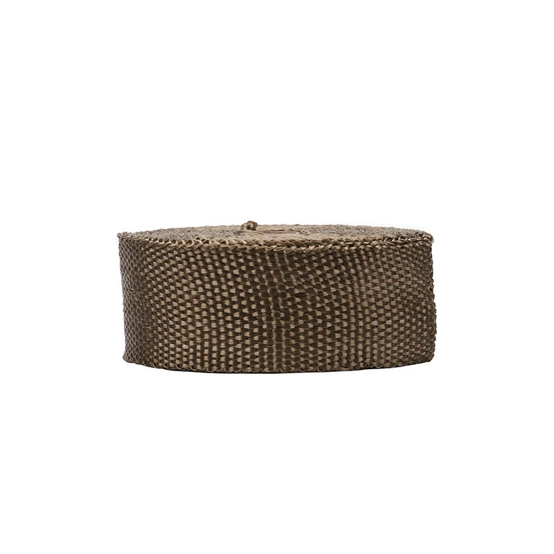 Motorcycle Heat Insulation Cotton Incombustible Turbo Exhaust Wrap Roll Engine Pipe Fiberglass Shield Tape 2mm*5cm*10m | Автомобили и