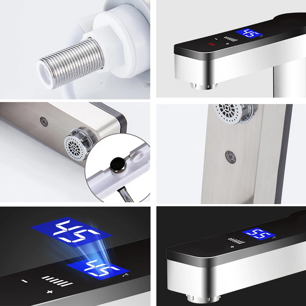 Электрический смеситель с мгновенным нагревом 3300 Вт 220 В регулируемой