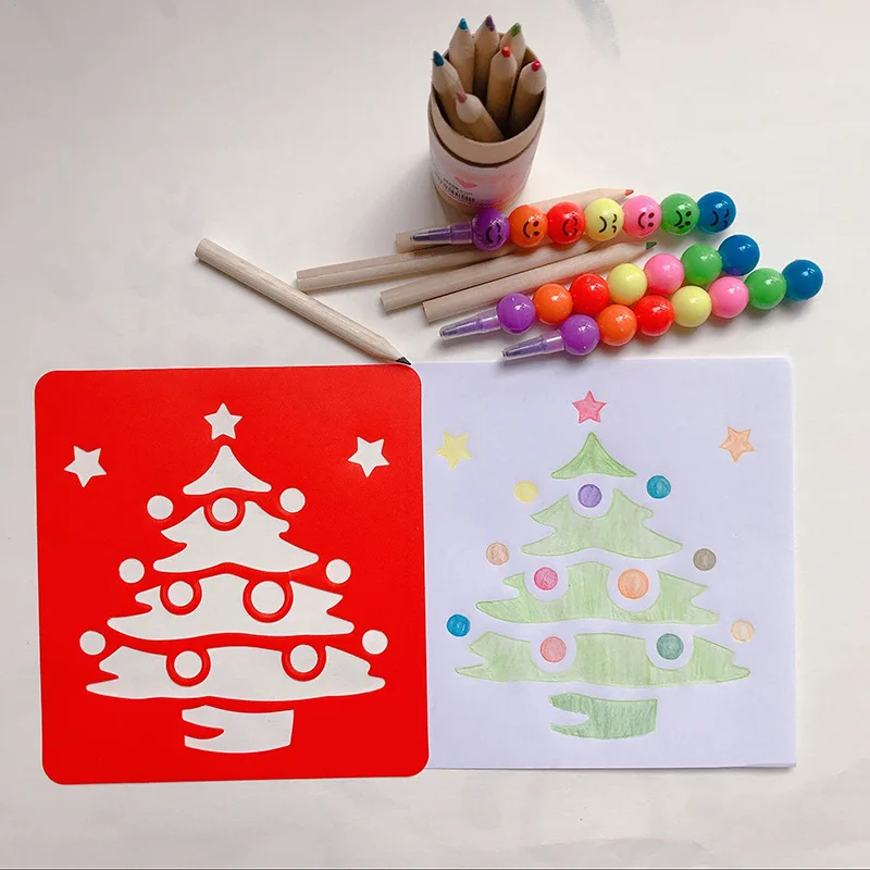 

6Pcs/set Creative Children Educational Stencils for Painting Animal DIY Scrapbooking Coloring Embossing Decorative Art Template