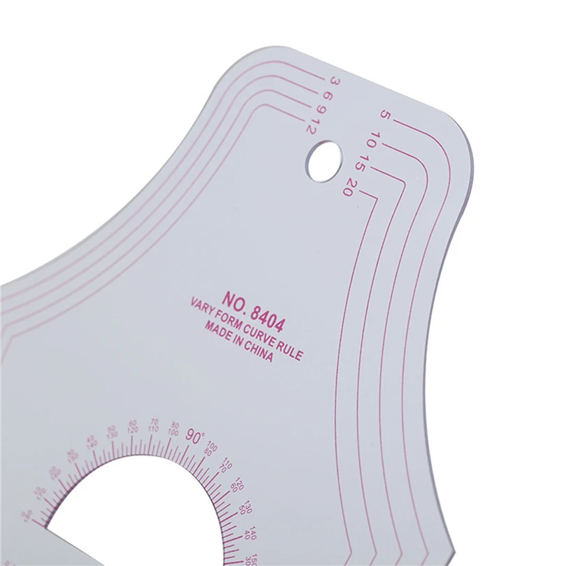 Новый изогнутый инструмент для шитья линейка резки одежды образцов прозрачная