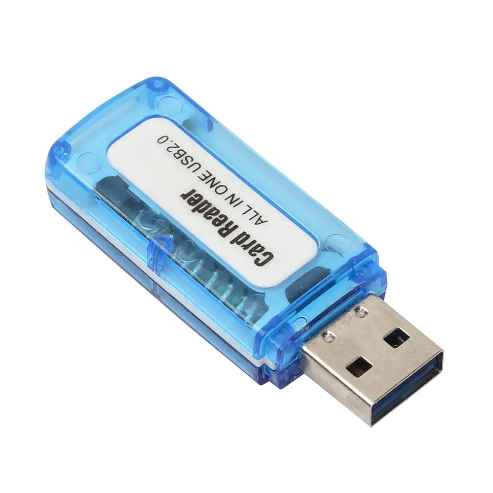 1Pc USB 2.0 4 in 1 Memory Multi Card Reader for M2 SD SDHC DV Micro SD TF Card 480 Mbps