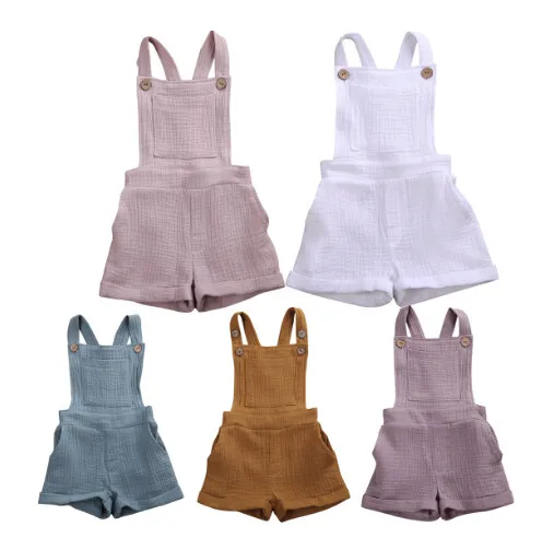 

Pudcoco Newborn Baby Girl Romper Summer 2020 Clothes Soild Cotton Backless Jumpsuit Pink Shorts Casual Fashion Outfits