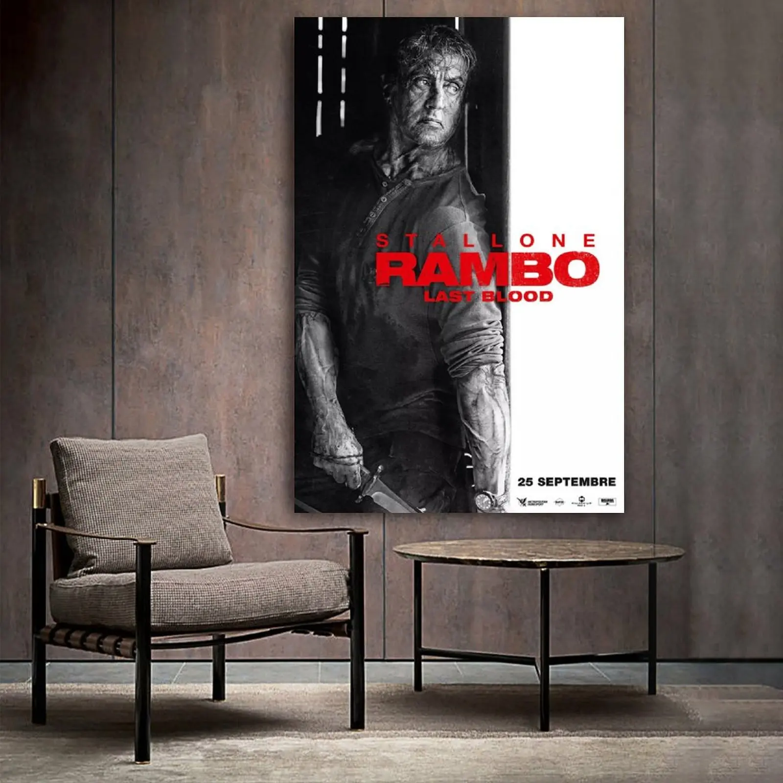 

Rambo Last Blood Film Poster Poster Decorative Painting Canvas Wall Art Living Room Posters Bedroom Painting