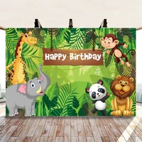 yeele wild one birthday photocall for child animals safari party photography backdrops photographic backgrounds for photo studio