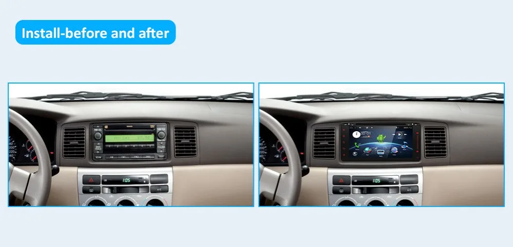 Android 9,0 автомобильный аудио dvd-плеер для TOYOTA RAV4 2001-2008 COROLLA 2000-2006 gps мультимедийное головное устройство приемник BT wifi