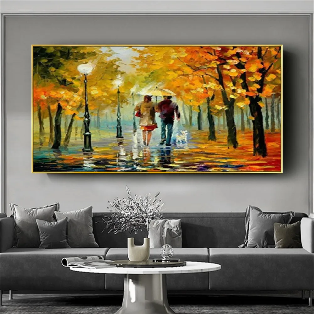 

Frameless Handpainted Oil Painting On Canvas knife thick oil landscape Modern Wall Art picture for Room handmade home Decor art
