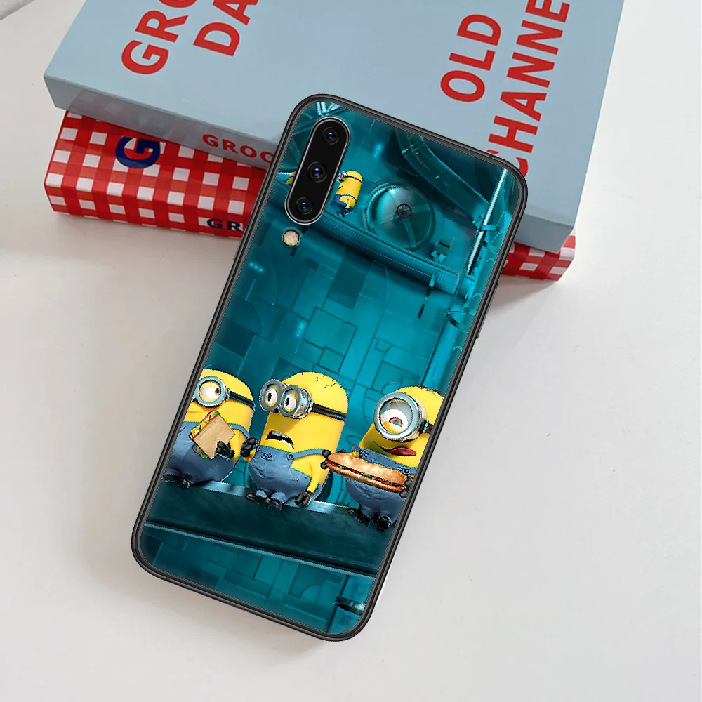 

Cute Cartoon Minione Banana Yellow Phone Case For Samsung Galaxy Note S 8 9 10 20 Plus E Lite Uitra black Hoesjes Tpu Funda
