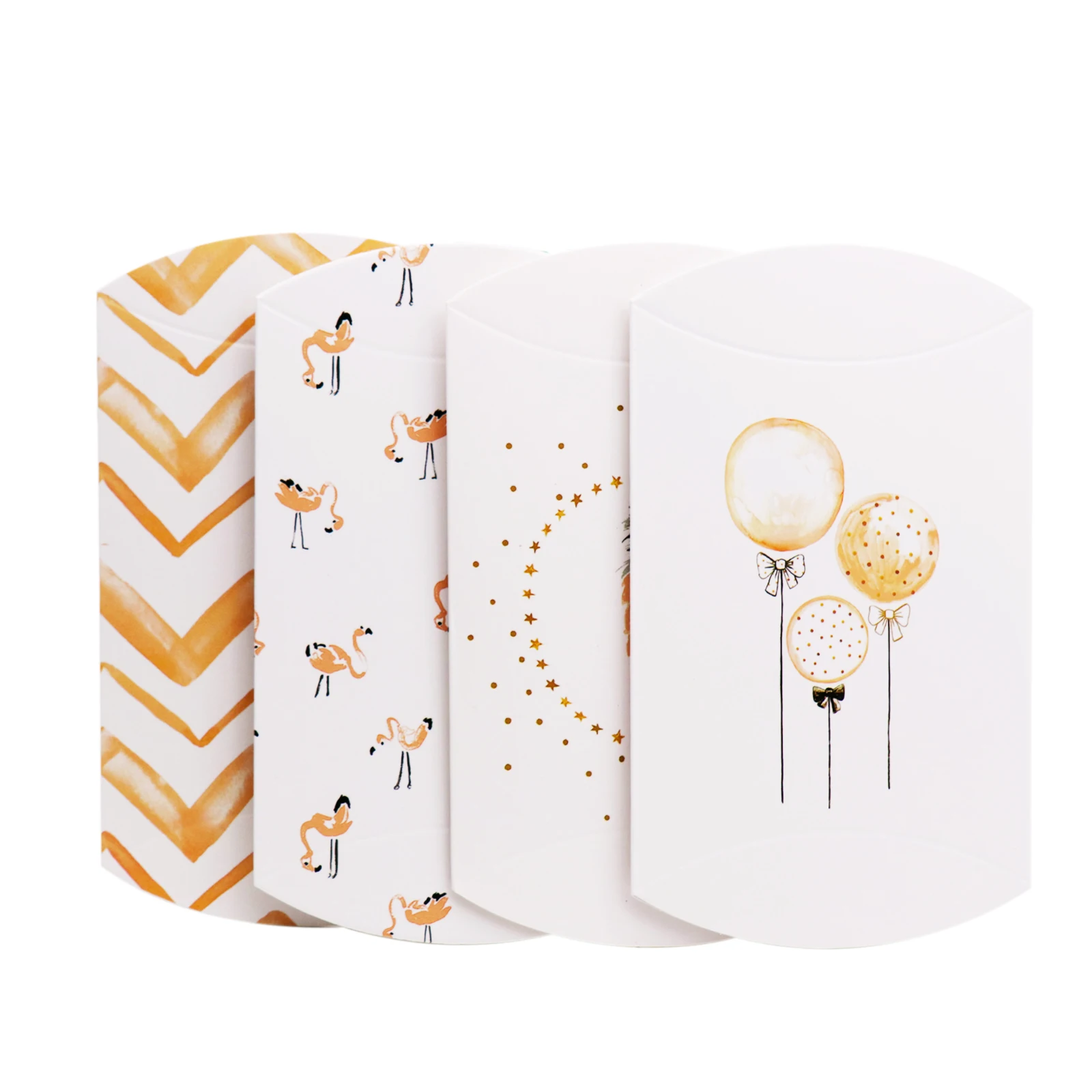 10 шт./лот Фламинго Макарон коробка конфет 10x16 8 см Свадебная конфетная гостей