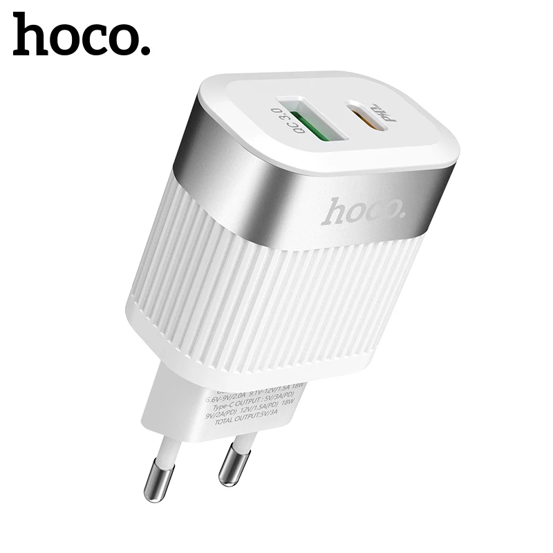 HOCO PD QC3.0 USB быстрое зарядное устройство для телефона 18 Вт Быстрая зарядка 3 0 ЕС США