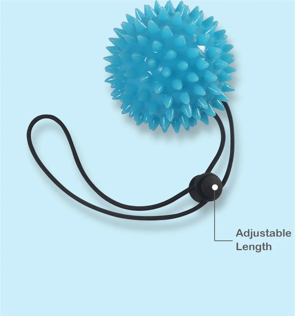 Тренировочный реабилитационный мяч с ручкой ремешком на запястье для дома и