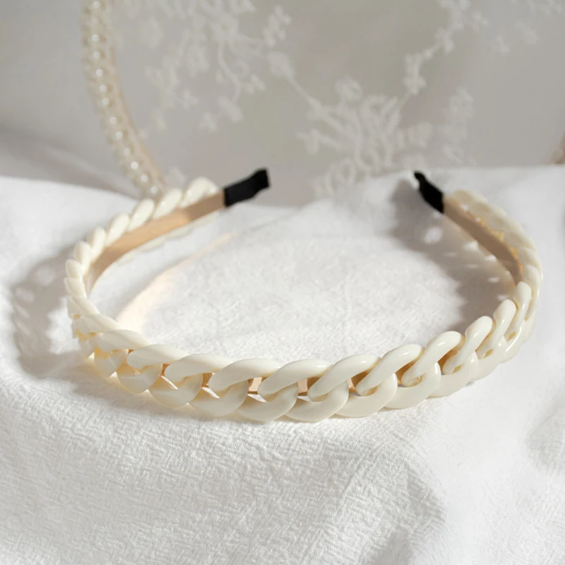 Обруч для волос с искусственным жемчугом Женский модный обруч акриловыми