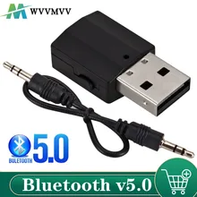 2 in 1Wireless USB Bluetooth 5.0 Transmitter Receiver Mini 3.5mm AUX Stereo Music Adapter For Car Radio TV Bluetooth Earphone