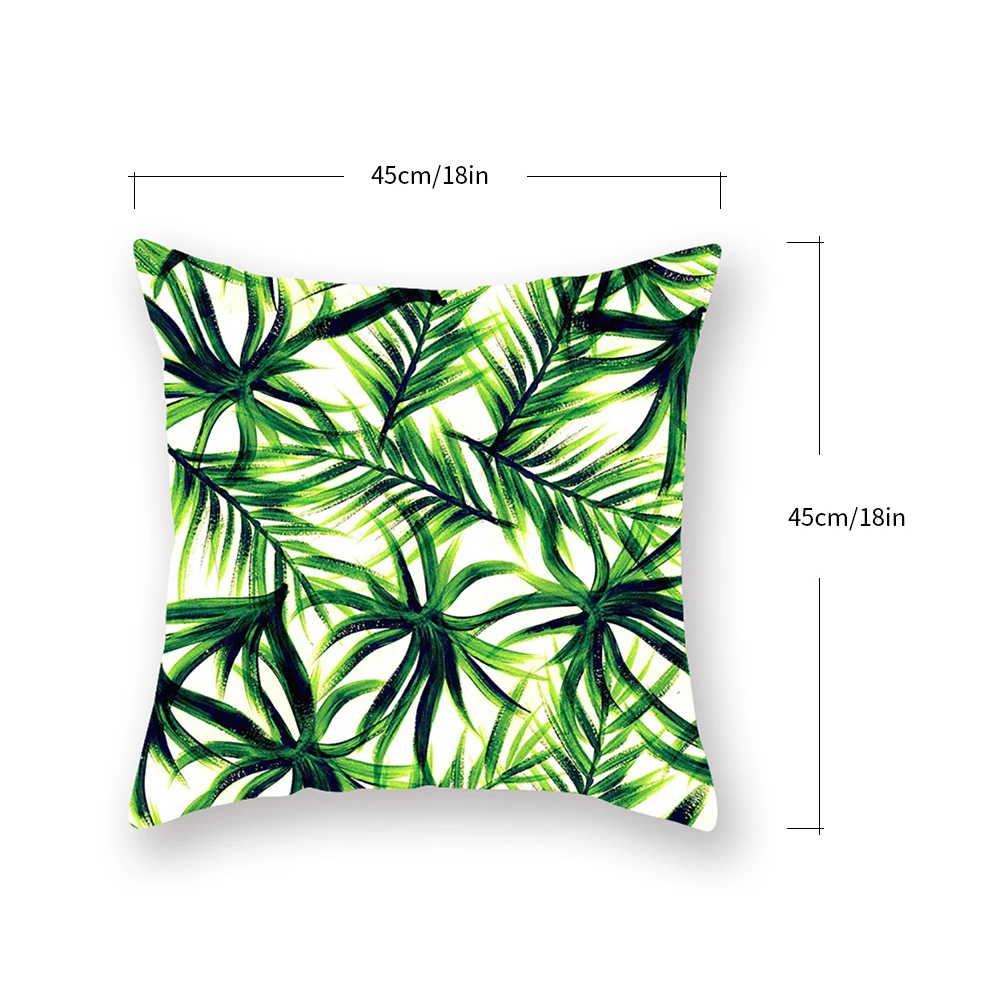 

Tropical Plants Pattern Decorative Pillowcase Polyester Cushion Cover Throw Pillow Cover Sofa Decoration Pillowcover 2021 New