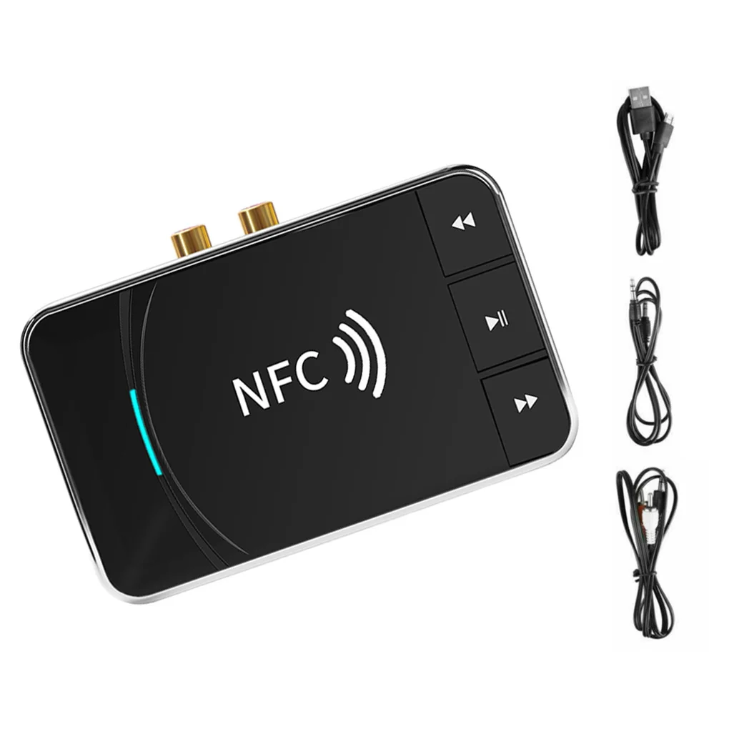 

Audio Adapter bluetooth-compatible V5 0 EDR Wireless Receiver 3 5mm RCA Jack NFC Stereo Transmitter for Speaker