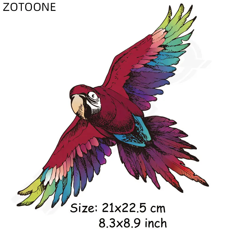 ZOTOONE мультфильм птица цветок патч гладильная аппликация Животные наклейки для