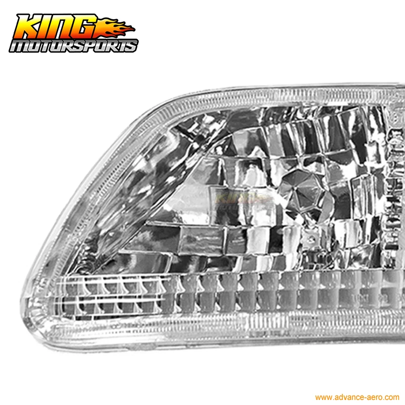 Подходит для 97-99-02 03 Ford F-150 F-250 Expedition евро фары хром чистый США Бесплатная доставка
