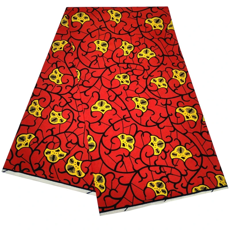 Африканская ткань с принтом из 100% полиэстера оптовая продажа африканская воска