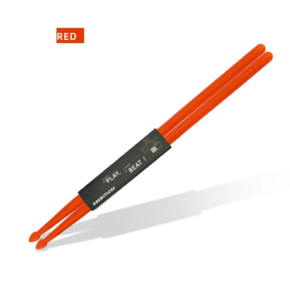 

1Pair 5A Nylon Drum Sticks Plastic Drumsticks Non Slip Handles Drums Accessories Professional Musical Instrument Percussion