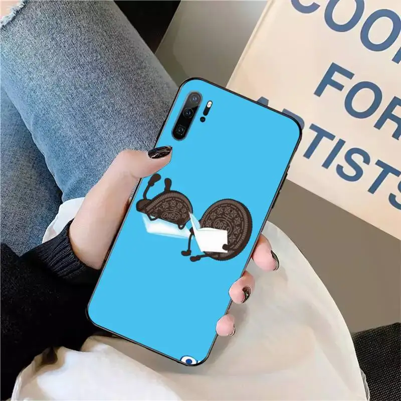 

Oreo Milk chocolate Biscuits Phone Case For Huawei honor Mate P 9 10 20 30 40 Pro 10i 7 8 a x Lite nova 5t