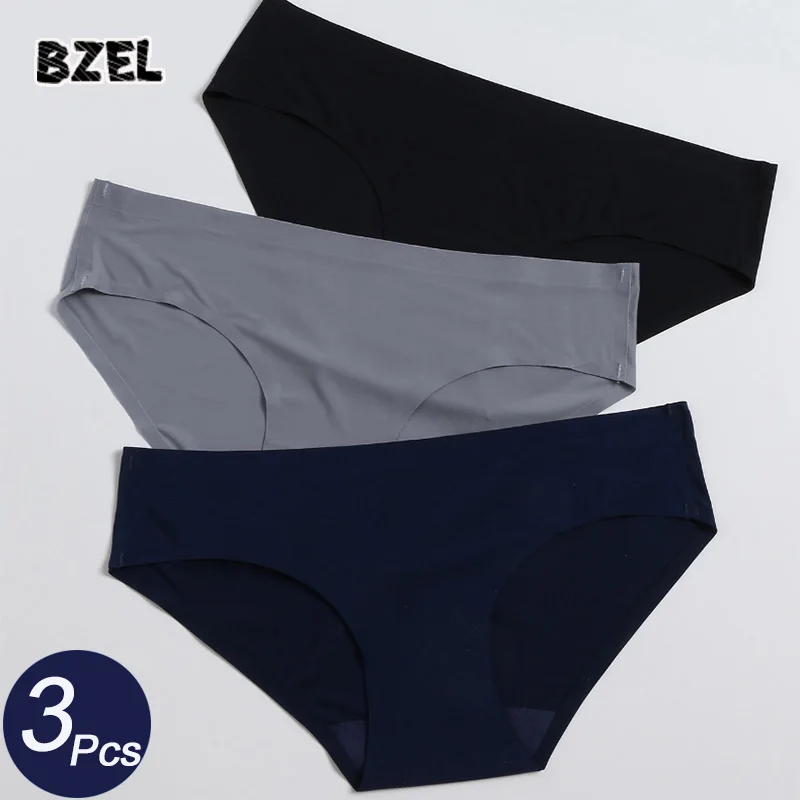 Трусики женские спортивные Бесшовные со средней посадкой 3 шт./комплект | Женская