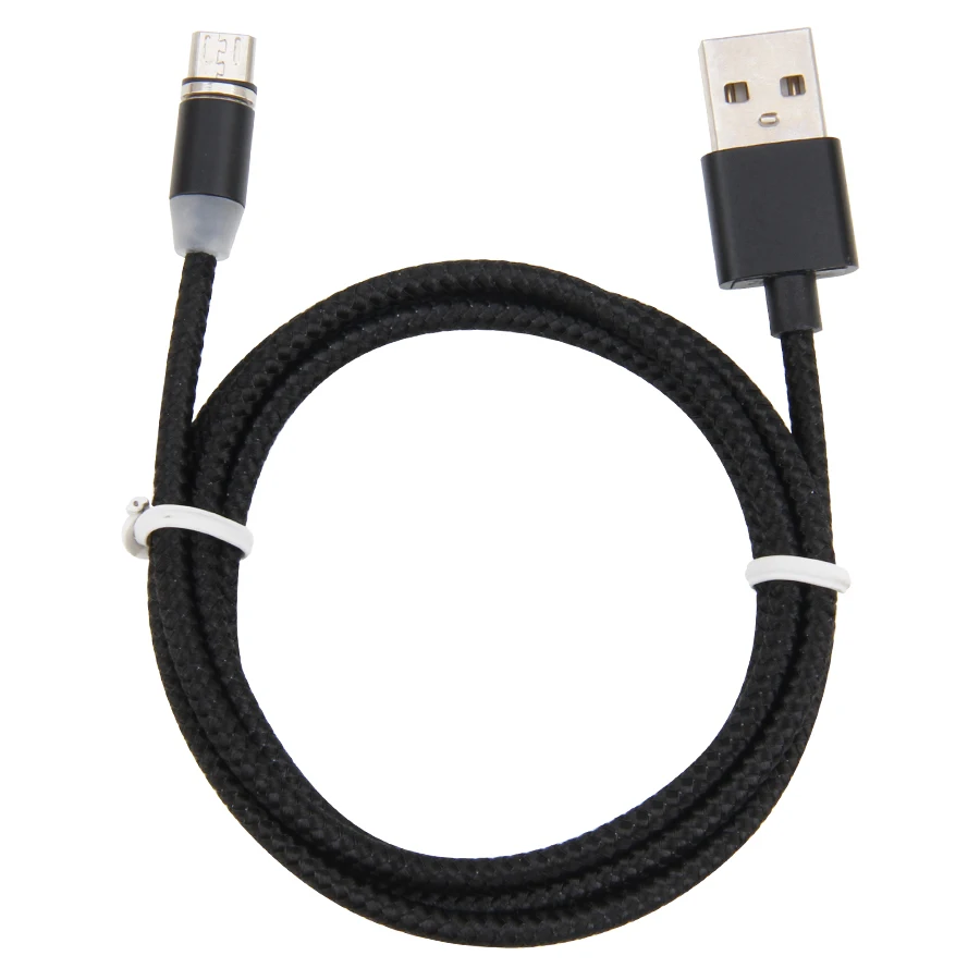Магнитный светодиодный USB кабель 1 м 2 100 шт. для iPhone Xs Max 8 7 6 и Type C Micro Samsung Xiaomi LG
