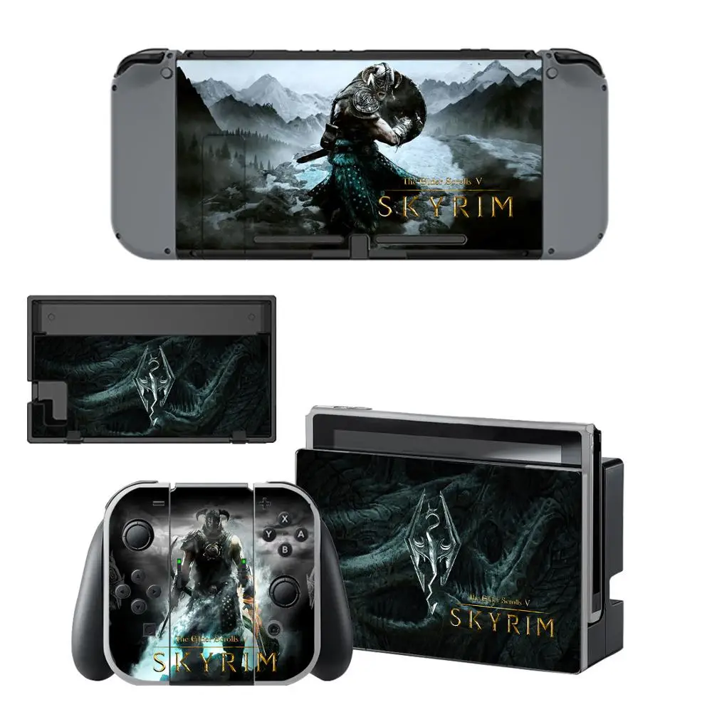 Elder Scrolls V: Skyrim nintendo переключатель виниловое покрытие наклейка для switch полный
