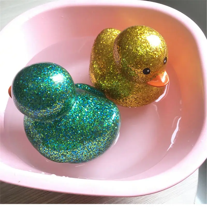 Gold Powder Rubber Duck Baby Shower Water Bb Bathing Toys For Baby Kids Children Gift Classic Toy Boys Girls