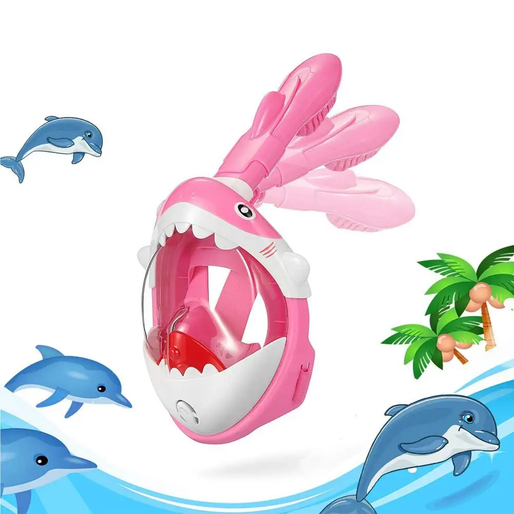 Мультяшная детская маска для подводного плавания с аквалангом Полнолицевая