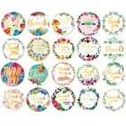 500 шт., наклейки с надписью Thank You