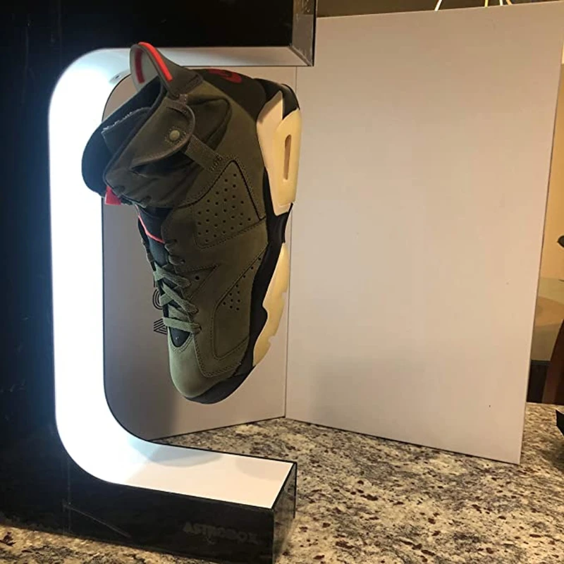

Magnetic Levitating Shoes Display 360 Degree Rotation Floating Sneaker Stand