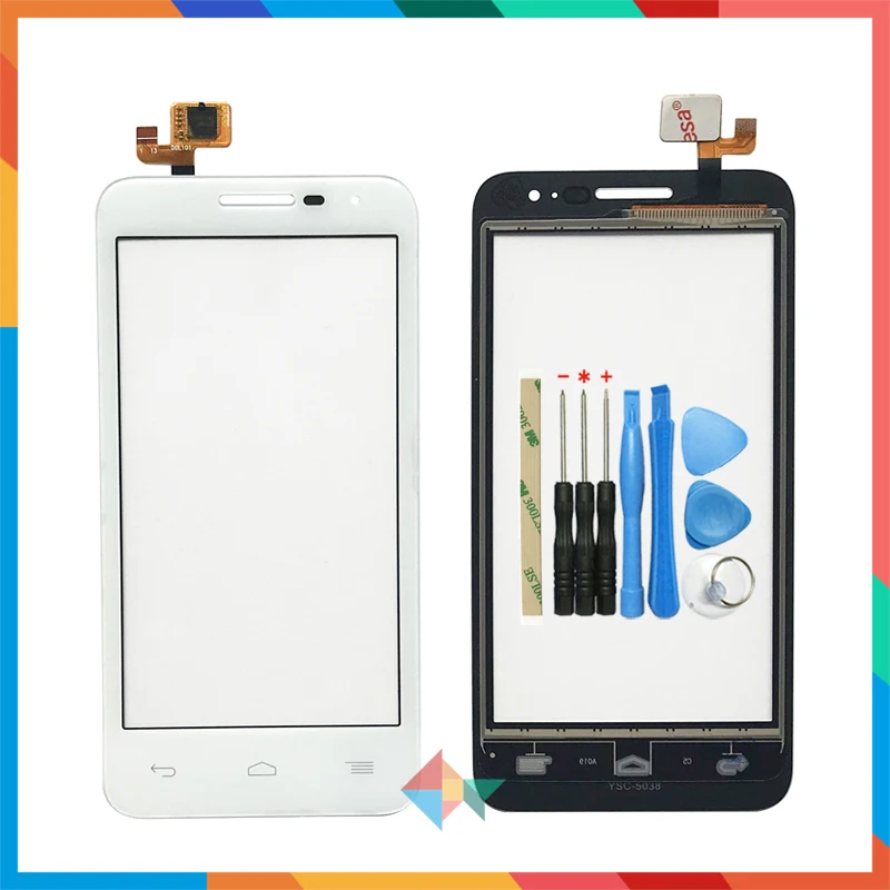 Высокое качество 4," для Alcatel One Touch POP D5 OT5038 5038D 5038E сенсорный экран дигитайзер Переднее стекло объектив сенсорная панель