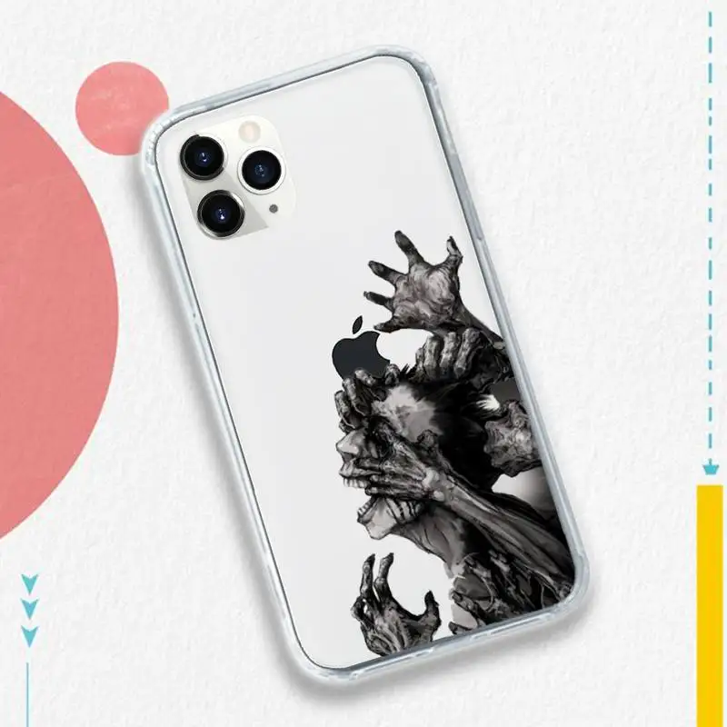 

Junji Ito Collection Tees Horror Phone Case Transparent soft For iphone 5 5s 5c se 6 6s 7 8 11 12 plus mini x xs xr pro max