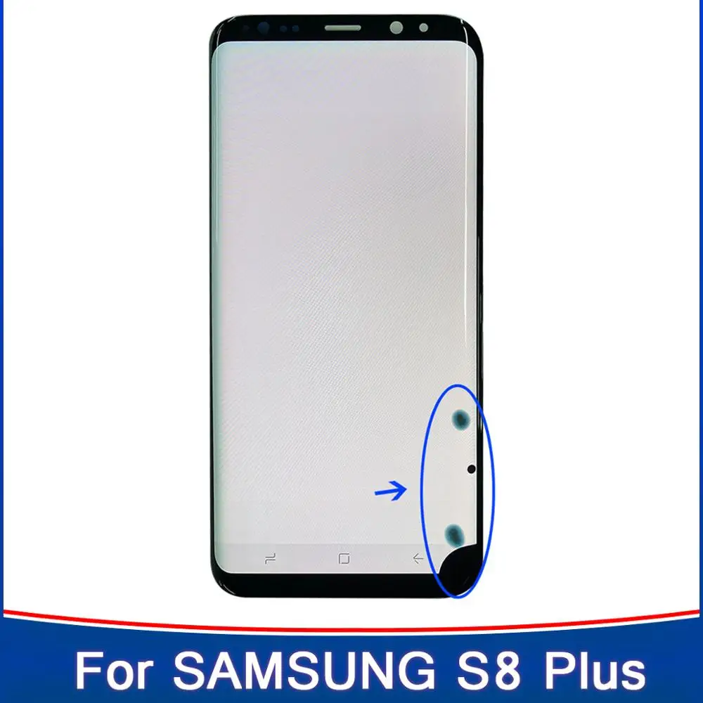Оригинальный ЖК дисплей для Samsung Galaxy S8 + G950 Plus G955 S9 S10 сенсорный экран дигитайзер с