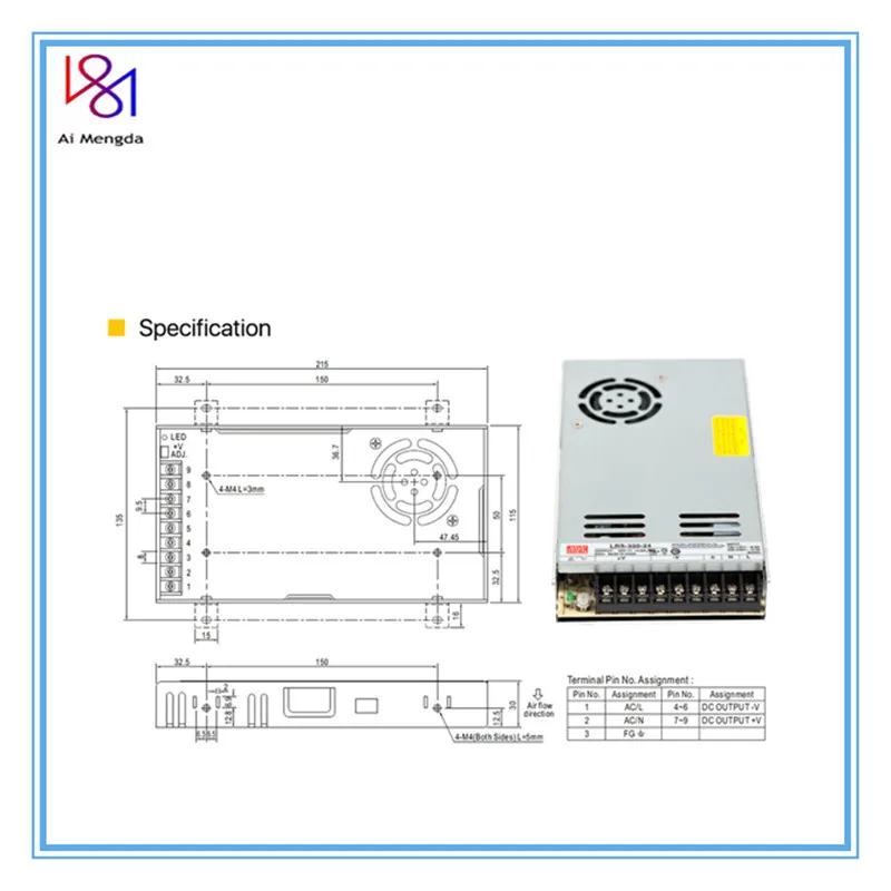 Высококачественный блок питания для 3d принтера, хорошо LRS-350, серия PSU, гарантия подлинного 350 Вт, 24 В, блок питания для ENDER3 CR10, DIY, prusa