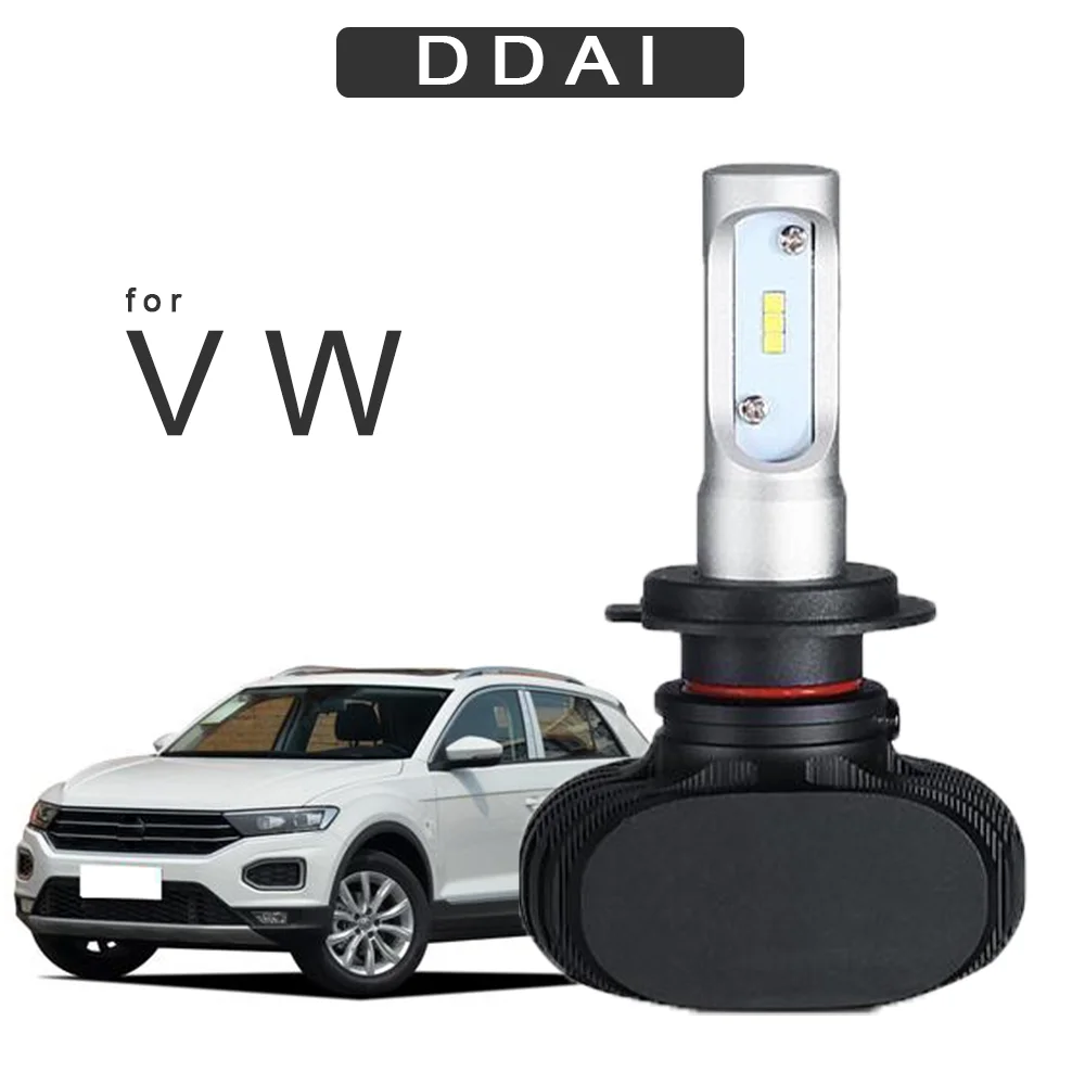 DDAI h7 Мини светодиодные фары для farol santana skoda volkswagen аксессуары быстрого головного